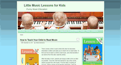 Desktop Screenshot of littlemusiclessonsforkids.com