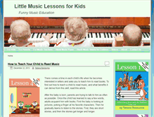 Tablet Screenshot of littlemusiclessonsforkids.com